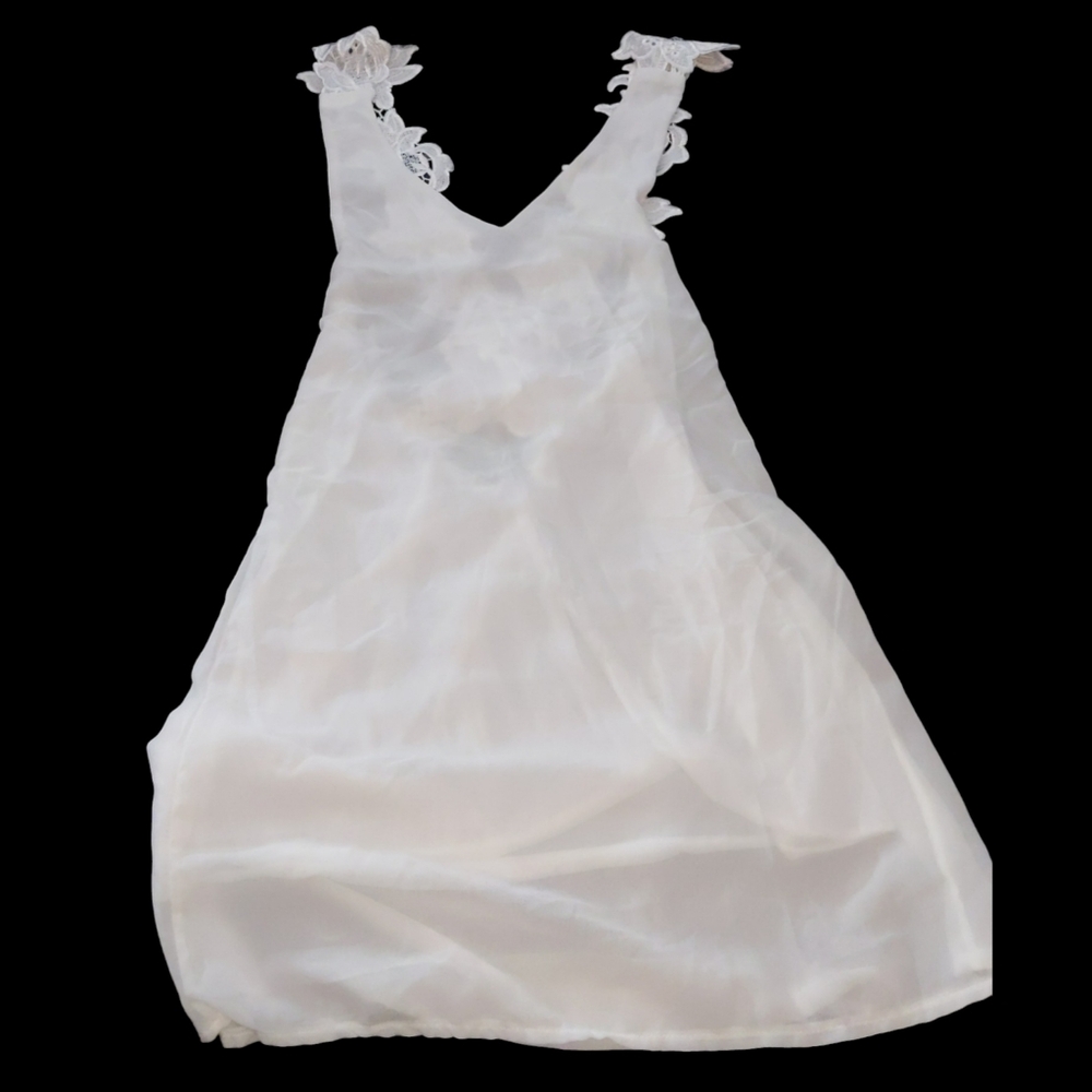 Long Flowy Lace Dress/Top Size S - Picture 2 of 6